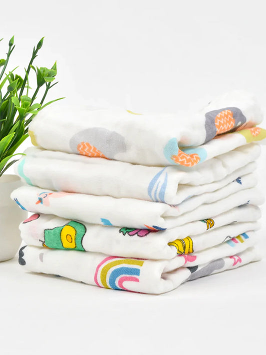 100% Muslin Baby Towels For Babies 2 Layer- size 30*30 Inch / 25*35 Inch - Any 1 Random