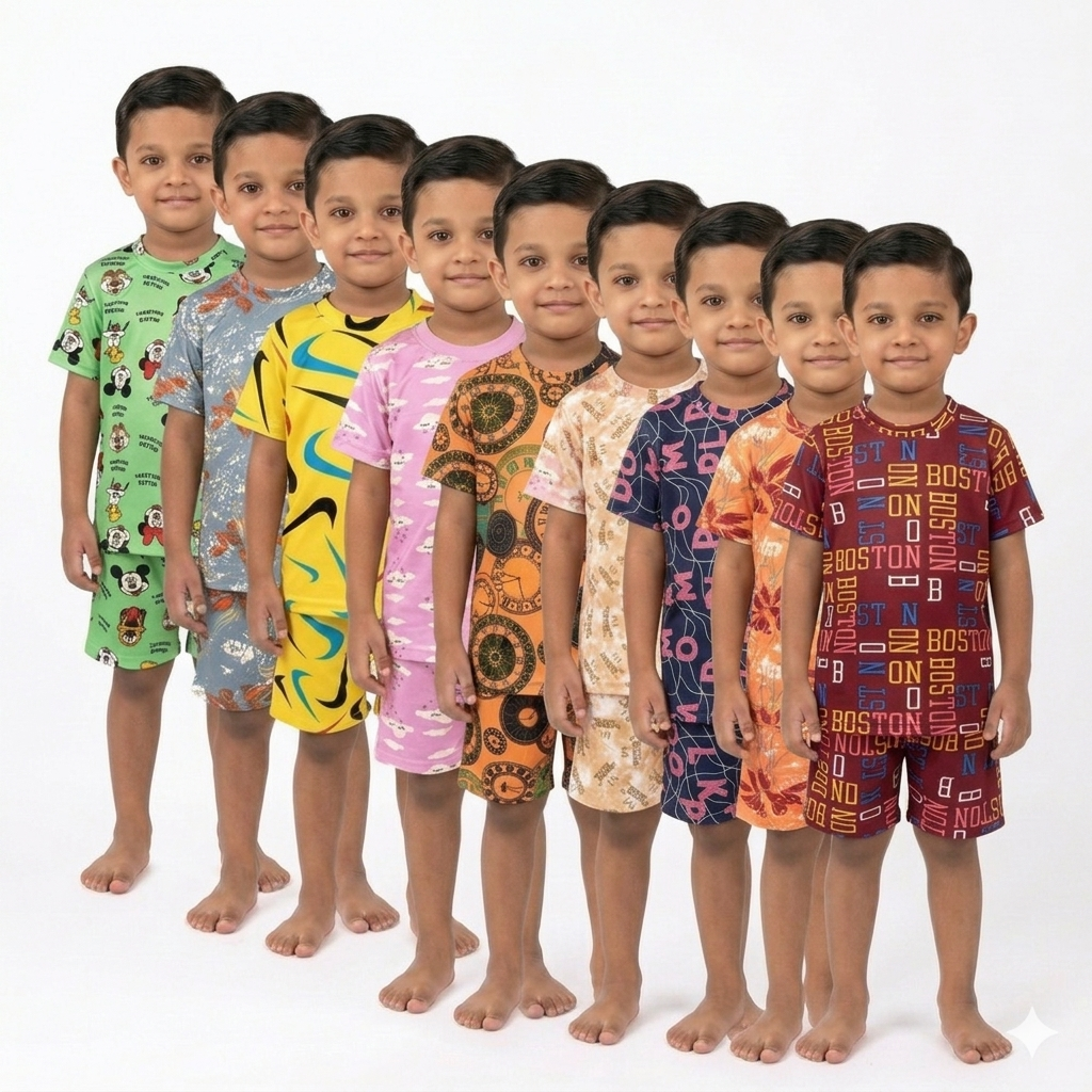 Printed Boys Two Way Jercy Daily active wear - Any 1 set