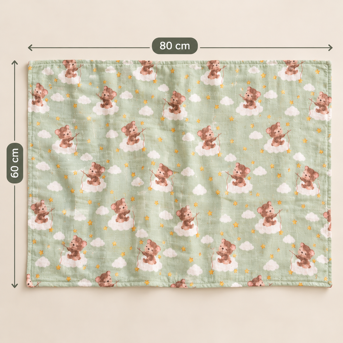 Muslin Baby Swaddle Towel 80*60 cm