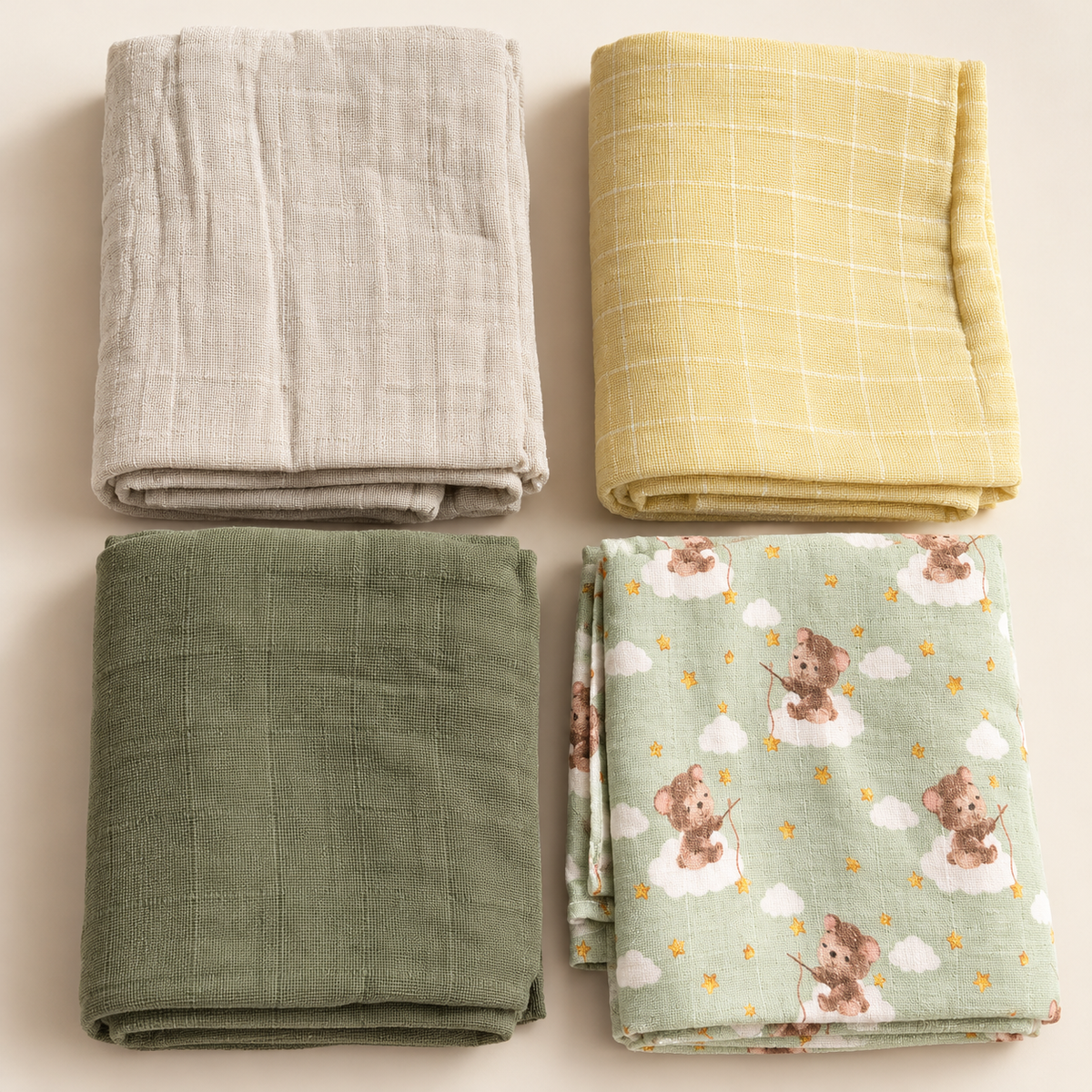 Muslin Baby Swaddle Towel 80*60 cm