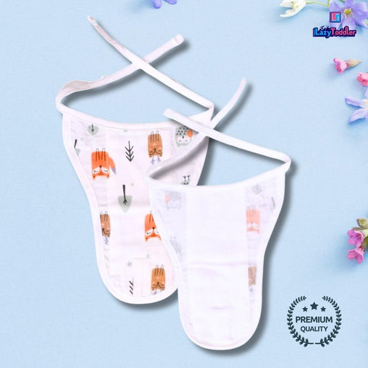 3 pieces-Muslin Cloth Padded Baby Nappy (0-9 Month) Reusable Diaper Langodu