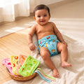 (3 pieces) Padded Soft Baby's Cloth Diapers | Langot | Nappy | Cotton | Washable | Reusable - Multicolor