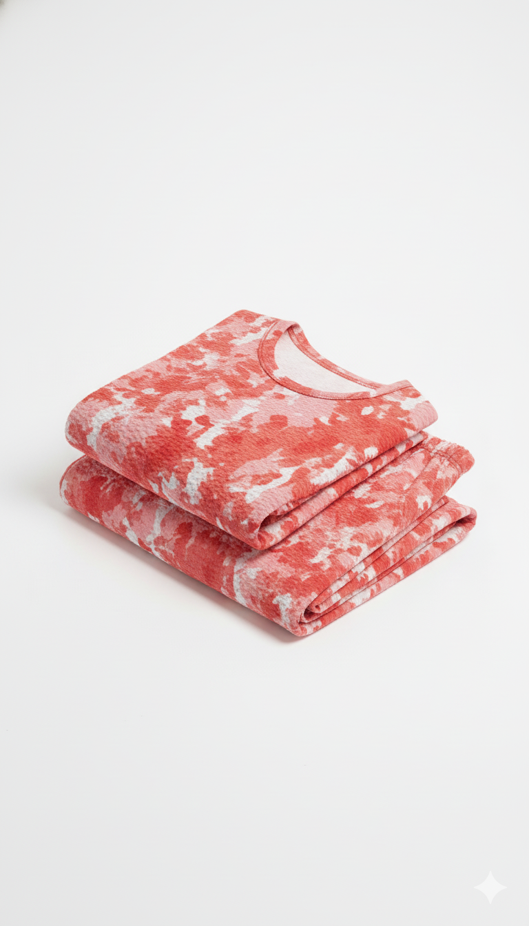 Cinderella  4 Way Popcorn Prill Set Girls 2 piece Coord set daily wear - Any 5 set Combo (5 Colors pack)