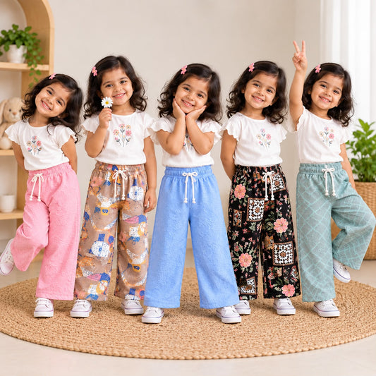Trial Sample 1 Piece Girls Dailywear Pant – Any 1 Assorted Print
