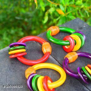 Any 5 Wooden Rattles – Assorted Collection | Baby Sensory Toys