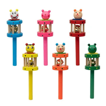 Any 5 Wooden Rattles – Assorted Collection | Baby Sensory Toys