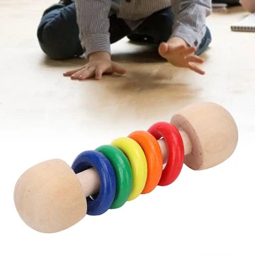 Any 5 Wooden Rattles – Assorted Collection | Baby Sensory Toys