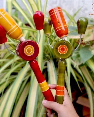 Any 5 Wooden Rattles – Assorted Collection | Baby Sensory Toys