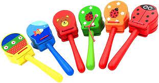 Any 5 Wooden Rattles – Assorted Collection | Baby Sensory Toys