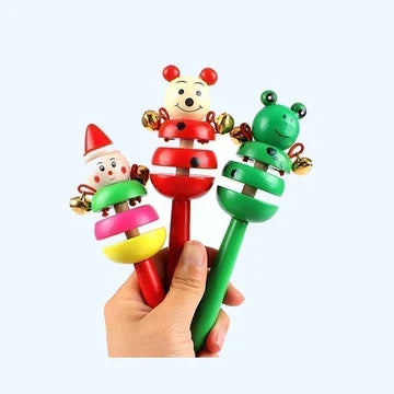 Any 5 Wooden Rattles – Assorted Collection | Baby Sensory Toys