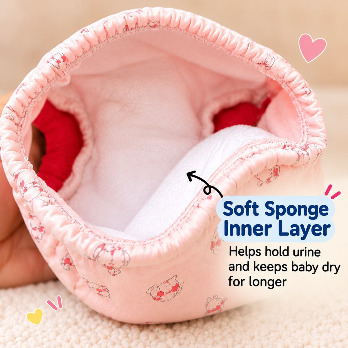 Baby Diaper Pants, Potty Training Panties/Padded Underwear | Soft, Washable & Reusable Cotton -Any 1