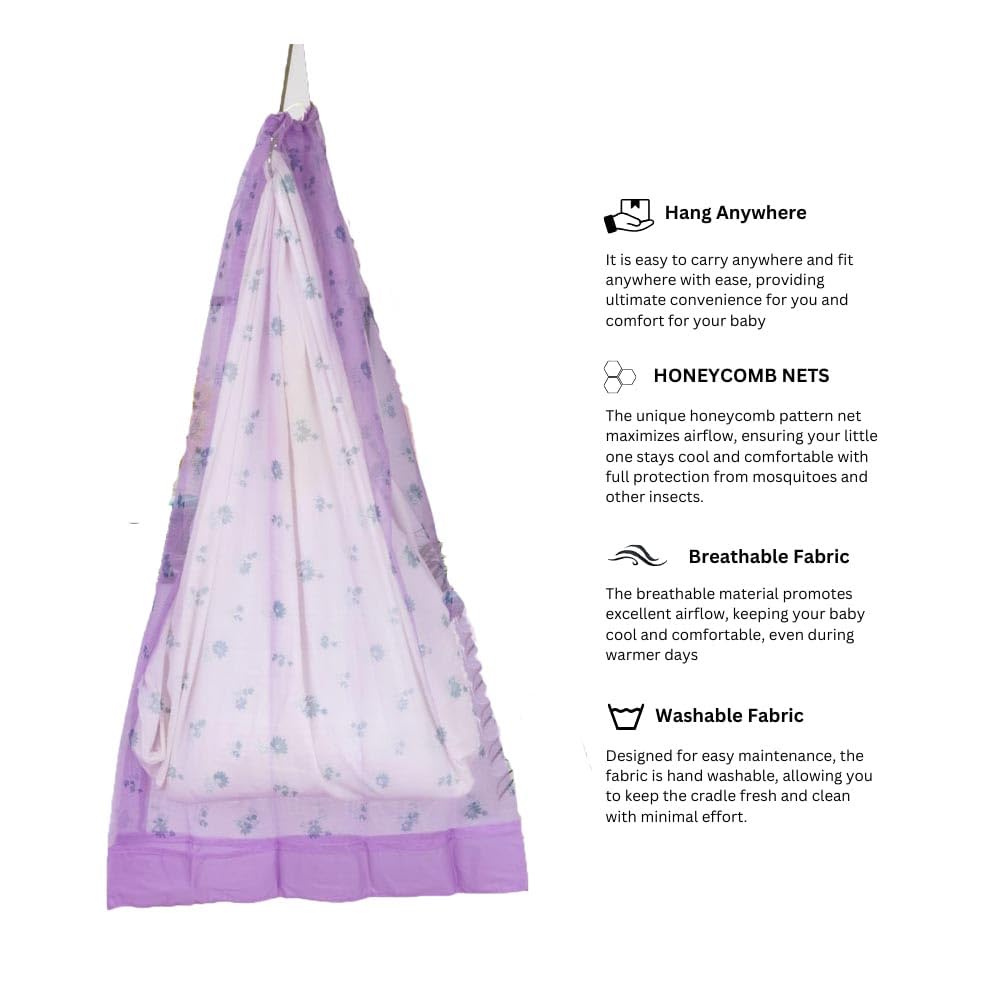 Baby Mosquito net for Babies | Cradle Thottil Jhula | Thottil Jhula | Infant Cradle | Premium Baby Baby Swing-Any 1