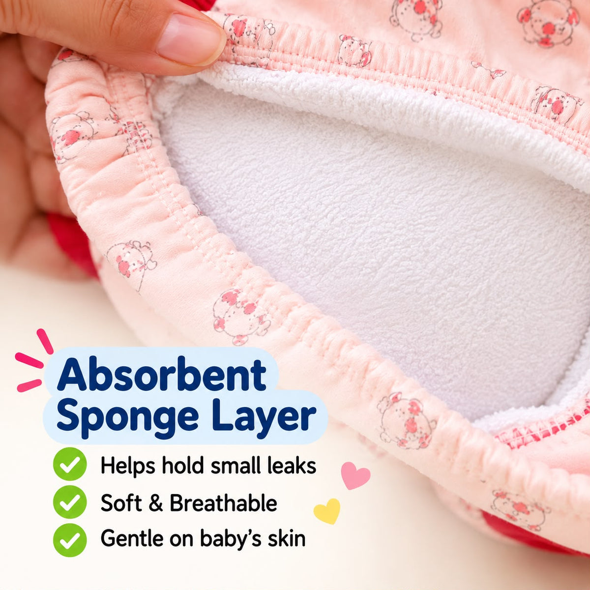 Baby Diaper Pants, Potty Training Panties/Padded Underwear | Soft, Washable & Reusable Cotton -Any 1