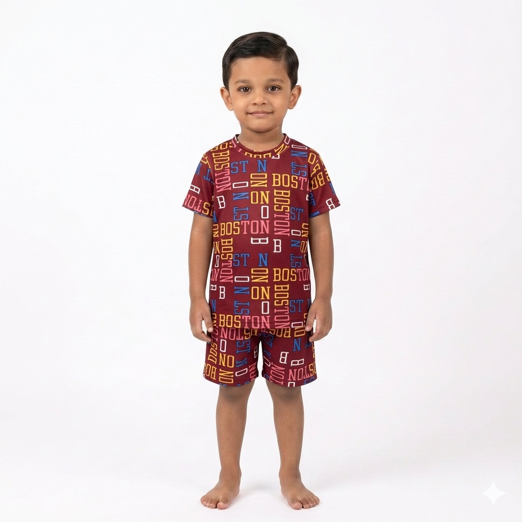 Printed Boys Two Way Jercy Daily active wear - Any 1 set