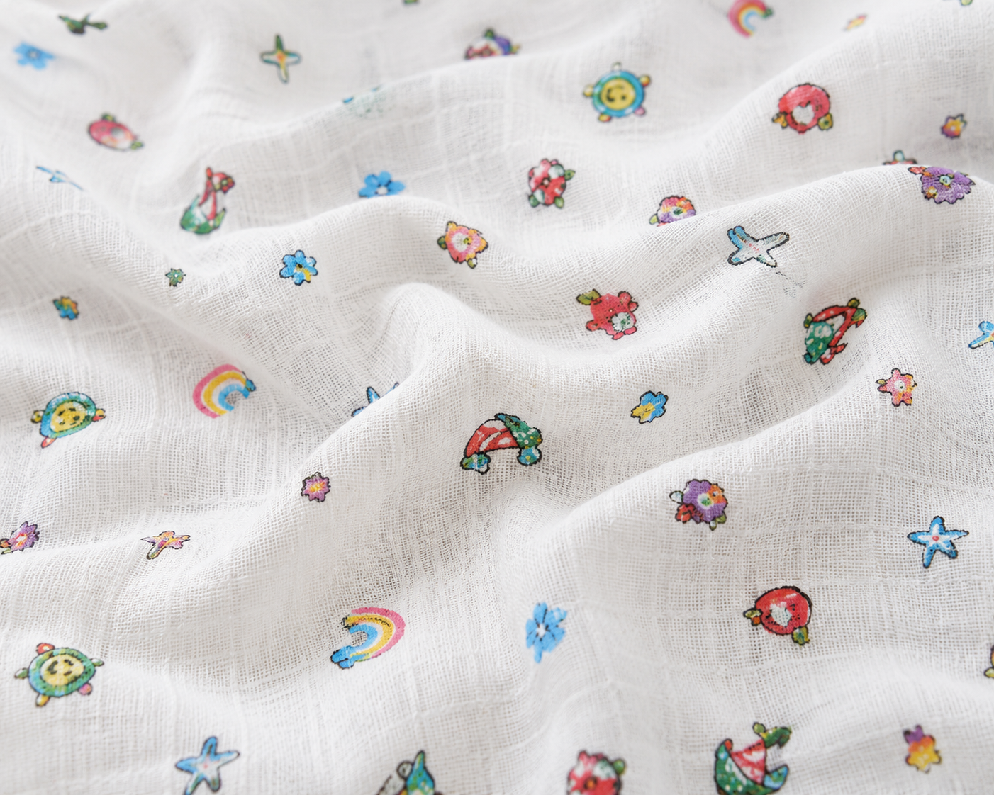 Pure cotton premium Muslin Baby Towels For Babies 2 Layer- size 30*30 Inch / 25*35 Inch - Any 1 Random