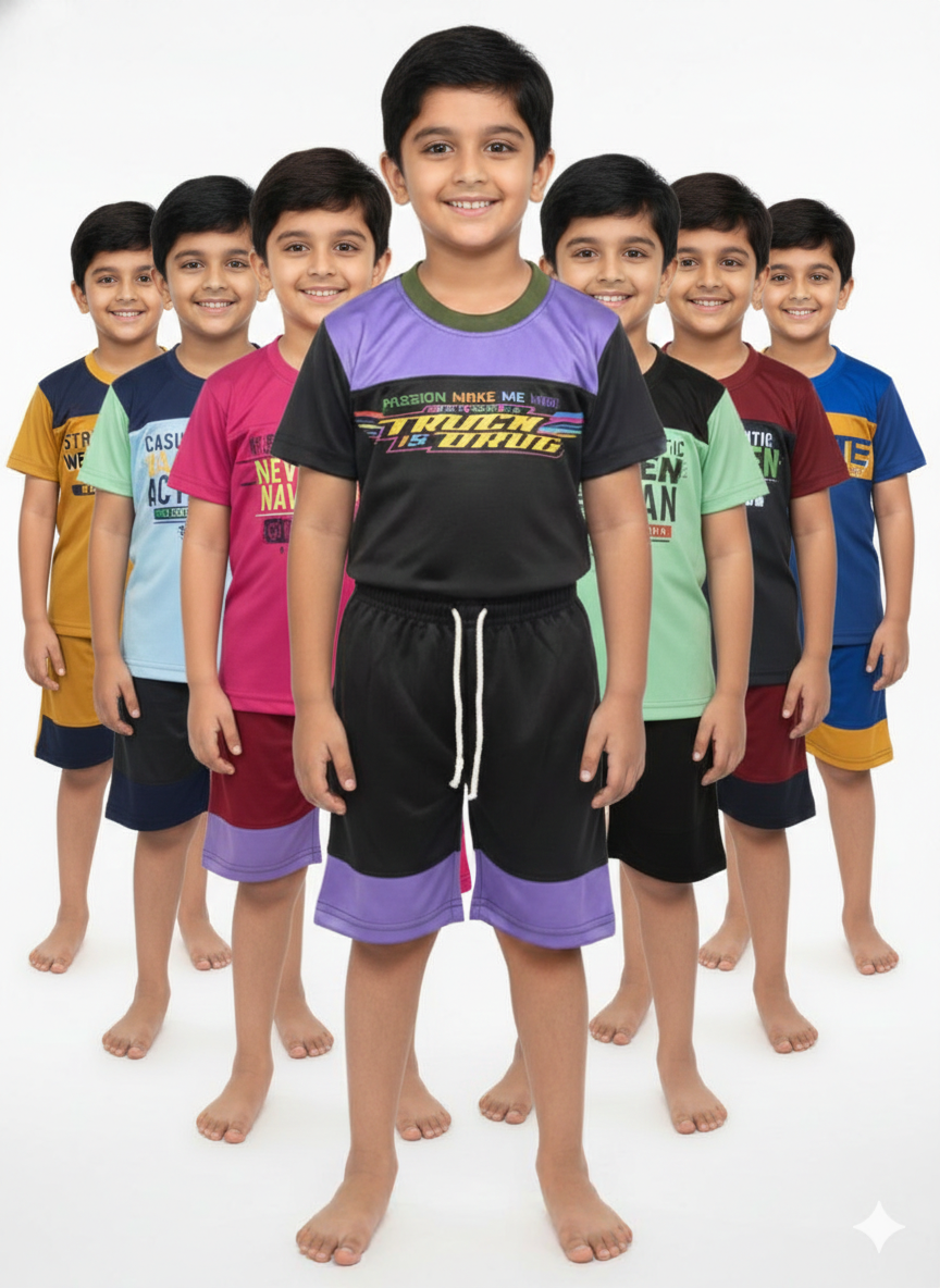 Boys Two Way Jercy Daily active wear - Any 1 set