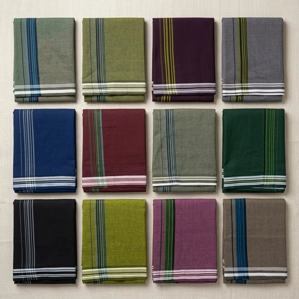 Kerala Style Unisex Pure Cotton Dhoti, Ready to wear Vesti - Any 1