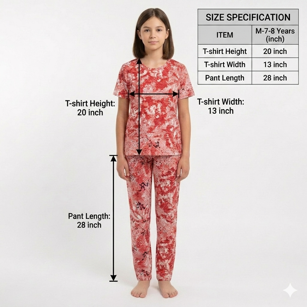 Cinderella  4 Way Popcorn Prill Set Girls 2 piece Coord set daily wear - Any 5 set Combo (5 Colors pack)