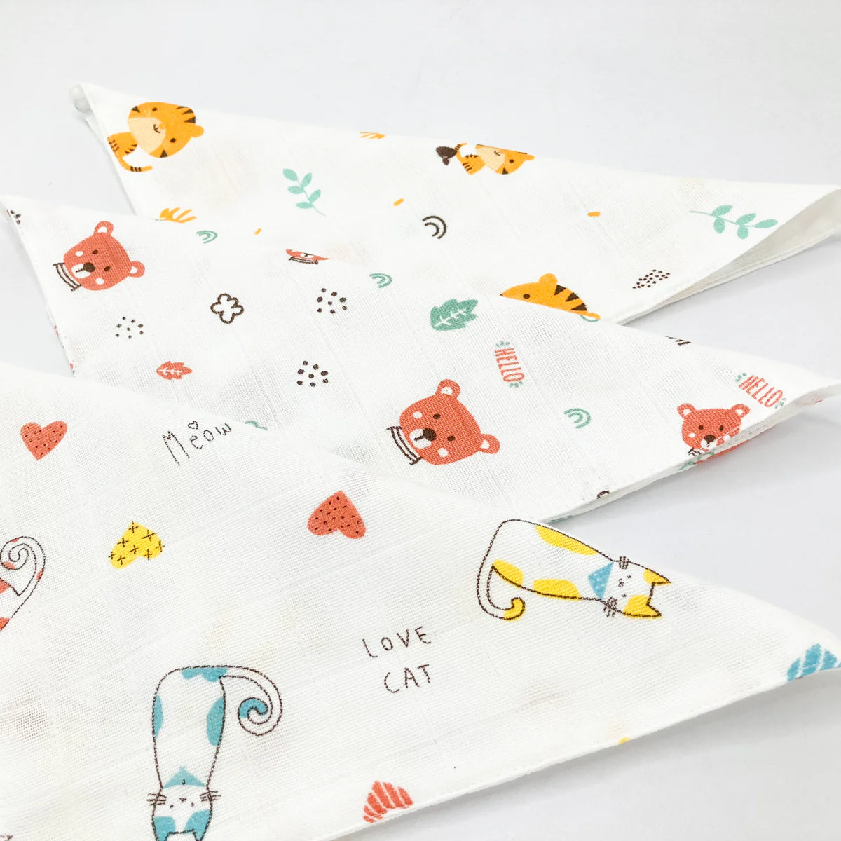 Muslin Baby Wipes / Newborn Napkin -100% Cotton Muslin (Pack of Any 5) 11*11 Inches
