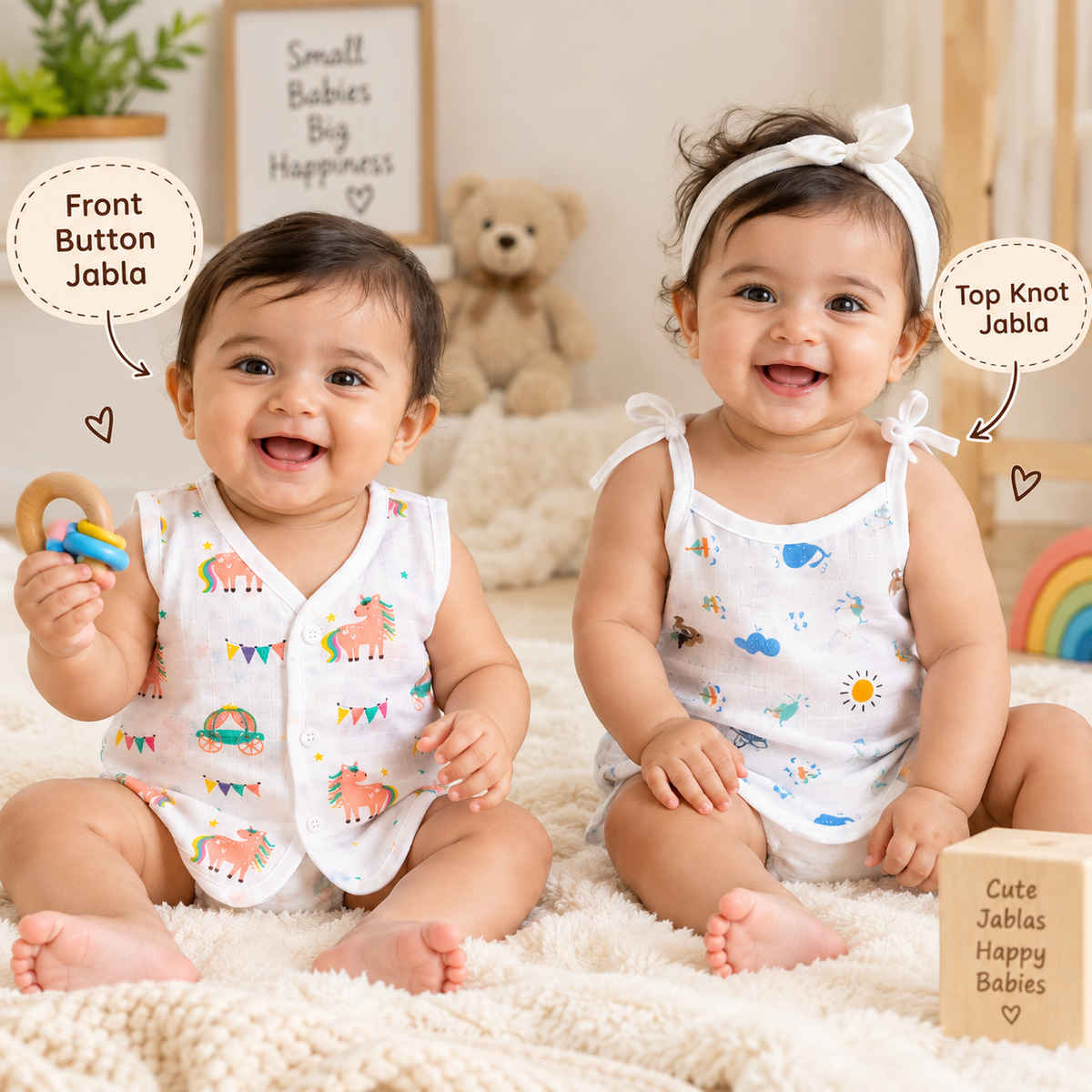 Pack of 10 Soft Muslin Jablas Combo