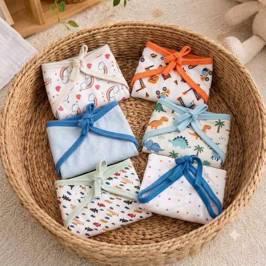 Soft 2 Layer V shape Hosiery Cloth Nappy - Pack of Any 5
