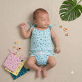 Top Knot Cotton Jabla & Langodu Combo Set (Pack of 3) 0-3 Month