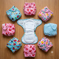S-size Washable Reusable Baby Cloth Diaper with 1 Free Insert Pad (0-6 month)-Any 1