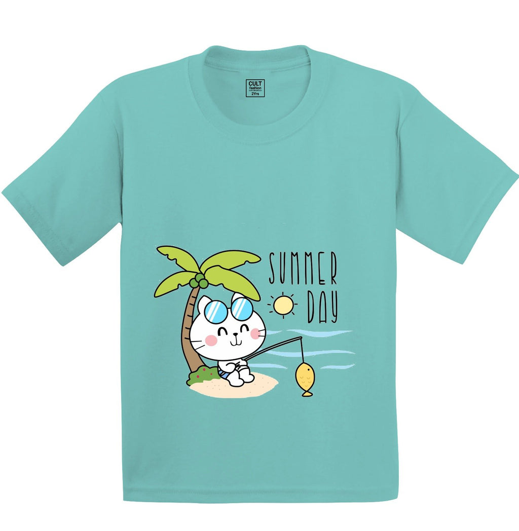 Cute Cat printed Kids T shirt - size 1-5 year