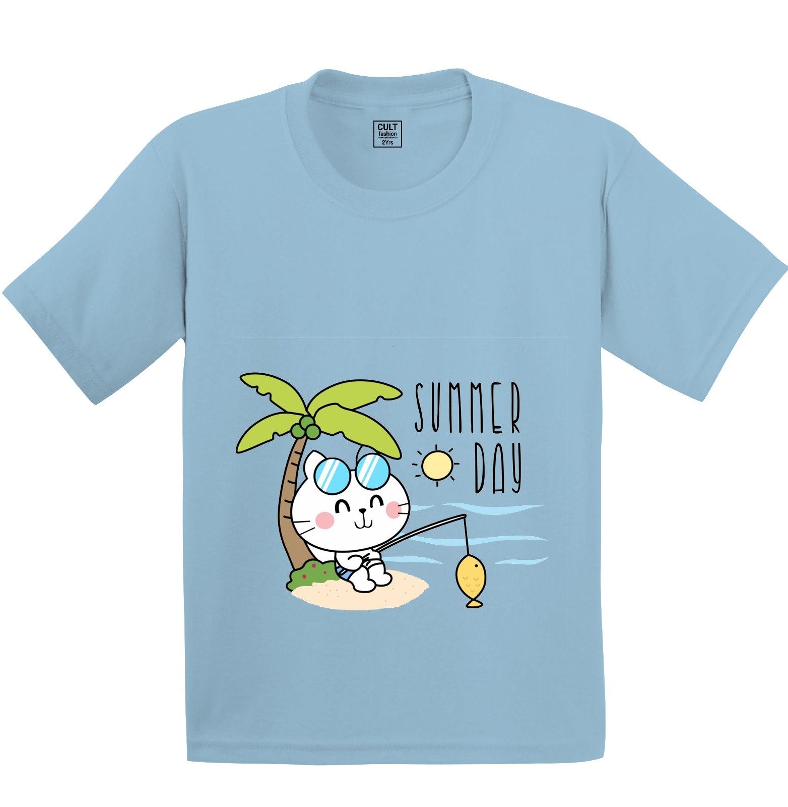 Cute Cat printed Kids T shirt - size 1-5 year