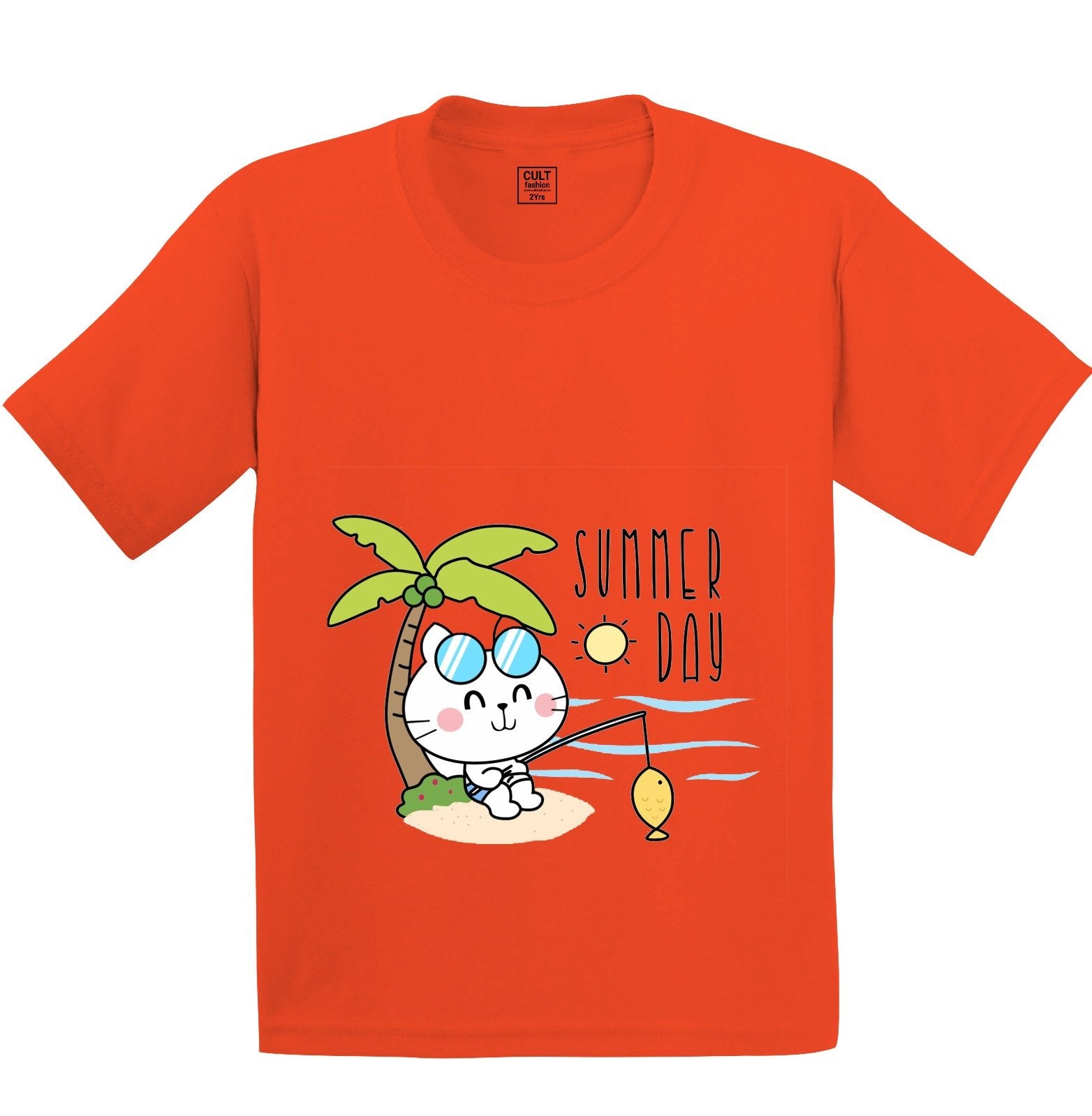 Cute Cat printed Kids T shirt - size 1-5 year