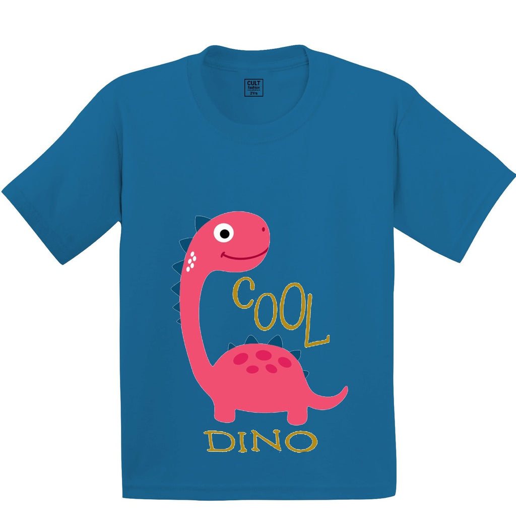Pink Dino printed Kids T shirt - Size 1-5 year