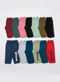 Side Piping Daily Use Unisex Pajama Track Pants For Kids - Multicolor Pack of 10 Random Colours