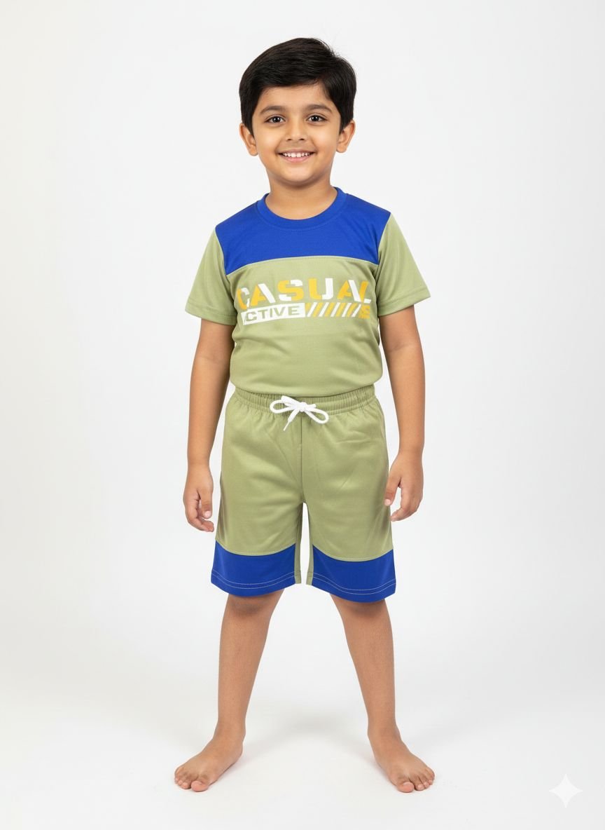 Boys Two Way Jercy Daily active wear - Any 5 Colors