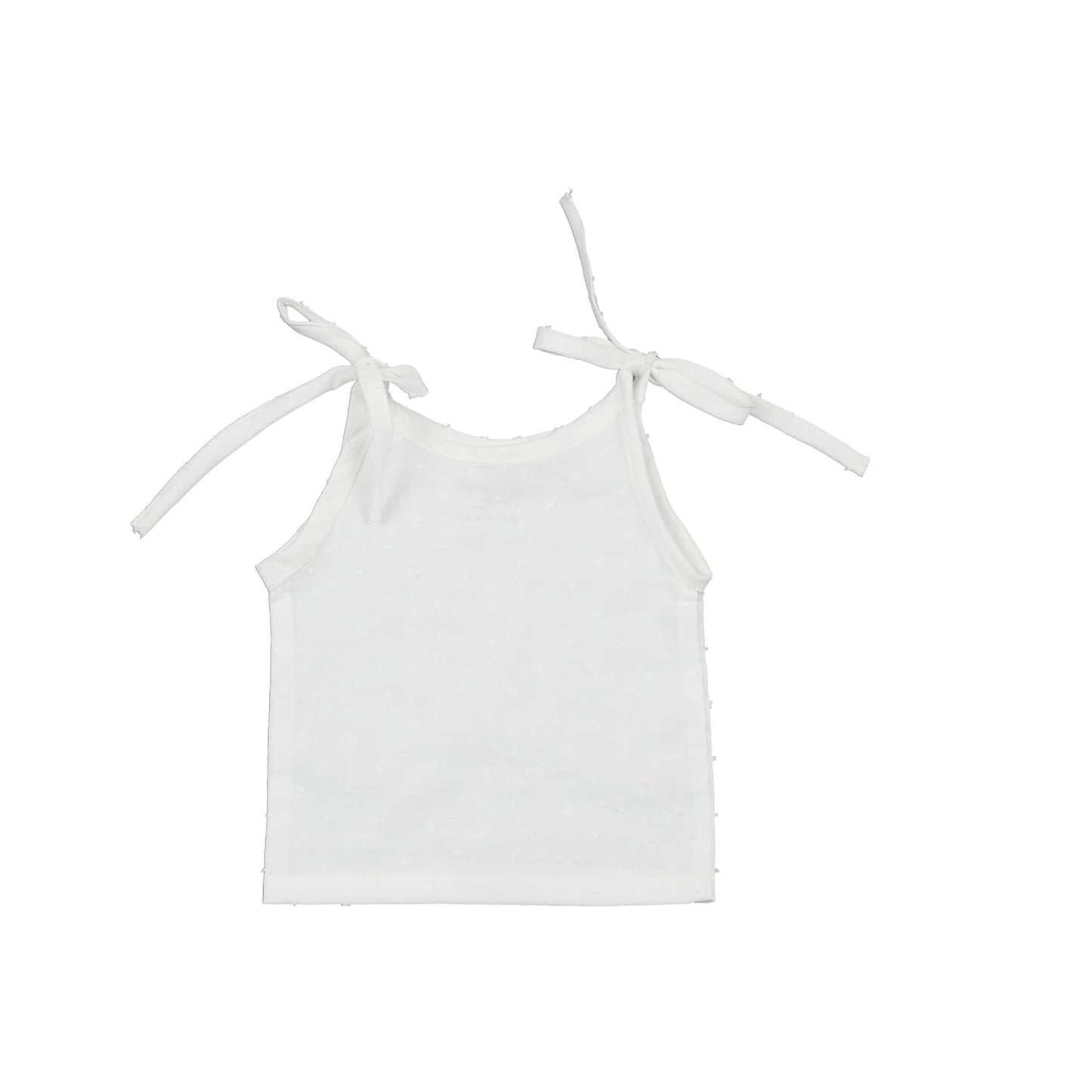 White Top knot Jabla Organic Cotton Newborn Baby Tank Tops (Pack of 6)